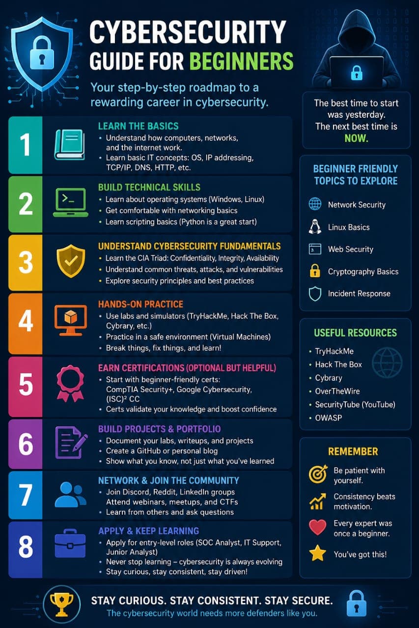 Step-by-Step Cybersecurity Guide for overwhelmed Beginners