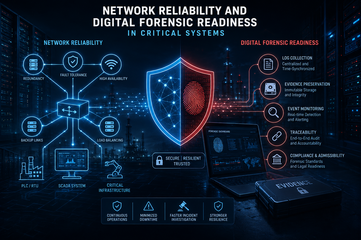 Network Reliability and Digital Forensic Readiness