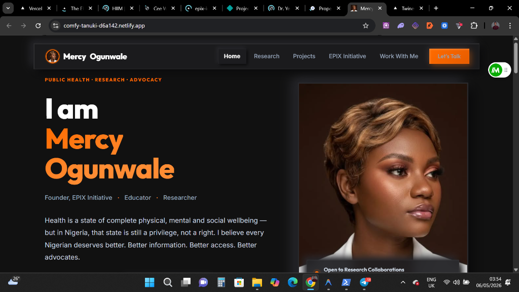 Mercy Ogunwale Portfolio